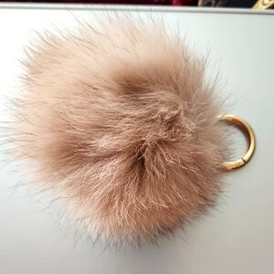 Pom POM purse KEY Chain Zipper Accessory